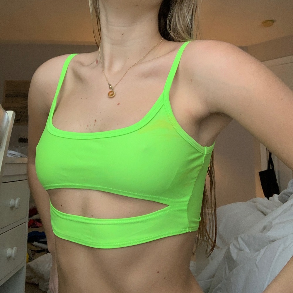 Motel like green Crop Top NWT S - Picture 1 of 3